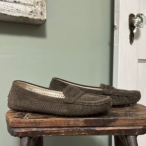 J. Jill Brown Suede Women’s Lasercut Driving Loafers